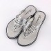 Women Fashion Sexy Flower Shape Rhinestone Decorative Flat Flip-flops