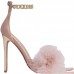 Women Fashion Metal Chain Decorated Stiletto Stiletto Fashion Fur Sandals