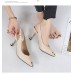 Women Fashion Sexy Pointed Rhinestone High Heel Sandals