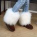 Autumn And Winter Women Fashion Plus Size Plush Thick-Soled Non-Slip Round Toe Mid-Calf Snow Boots