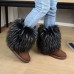 Autumn And Winter Women Fashion Plus Size Plush Thick-Soled Non-Slip Round Toe Mid-Calf Snow Boots