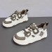 Women Fashion Casual Round Toe Color Block Thick-Soled 4