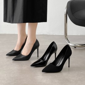 Women Fashion Plus Size Frosted Matte Point Pumps