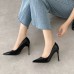 Women Fashion Plus Size Frosted Matte Point Pumps