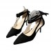 Women Fashion Sexy Hollow Cross Strap Pointed Toe Pumps