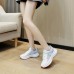 Women Fashion Casual Breathable Lace-Up Thick-Soled 4