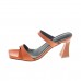 Summer Women Fashion Square Toe 3 With High Heel