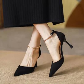 Women Elegant Pointed Black High Heels