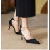 Women Elegant Pointed Black High Heels