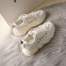 Women Fashion Casual Round Toe Thick-Soled Lace-Up Sneaker