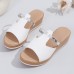 Summer Women Fashion Casual Plus Size Roman Style Round Toe Wedge Heel 3