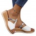 Summer Women Fashion Casual Plus Size Roman Style Round Toe Wedge Heel 3