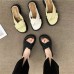 Summer Women Fashion Casual Cross Round Toe Thick-Soled 3