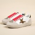 Women Fashion Casual Plus Size Leopard Stars Thick-Soled Sneaker