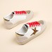 Women Fashion Casual Plus Size Leopard Stars Thick-Soled Sneaker