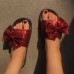 Size:5-9 Women Glossy Bow Flats 3 Shoes